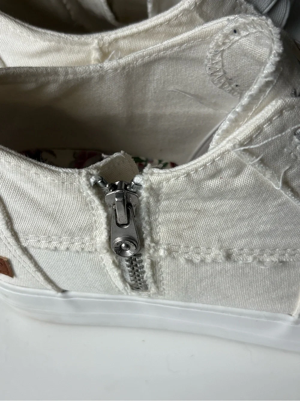 Blowfish white canvas